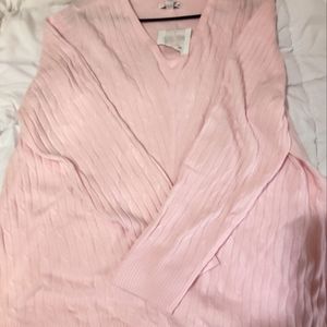 NWT, Croft and Barrow, pink sweater, size plus size2x, beautiful and super soft!